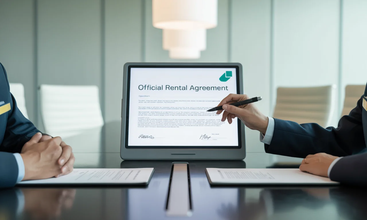 Digital Rental Form Interface